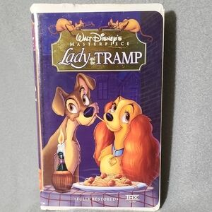 DISNEY Masterpiece Lady and the Tramp VHS with Cover